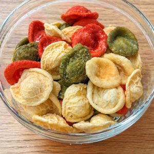 CHIPS DI ORECCHIETTE PUGLIESI GUSTO TRICOLORE
