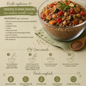 Cous Cous Integrale Biologico Italiano 100% Grano Saraceno